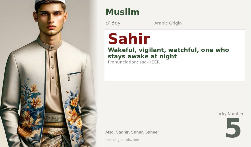 Sahir Name Meaning and Details
