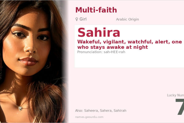Sahira Name Meaning — Arabic Origin, Girl Name & Details (2025)