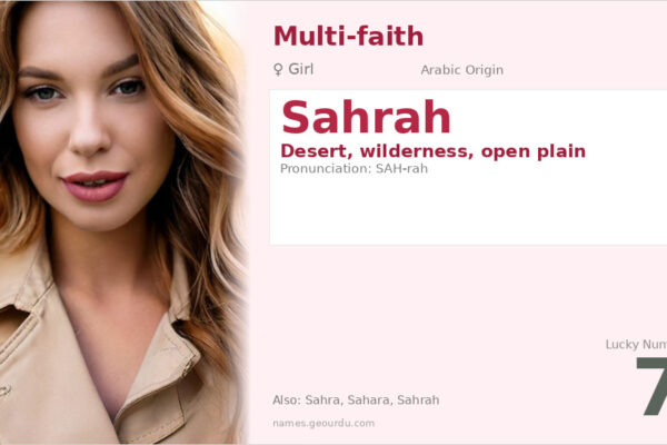 Sahrah Name Meaning — Desert Origin, Girl Name & Details (2025)