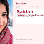Saidah Name Meaning and Details