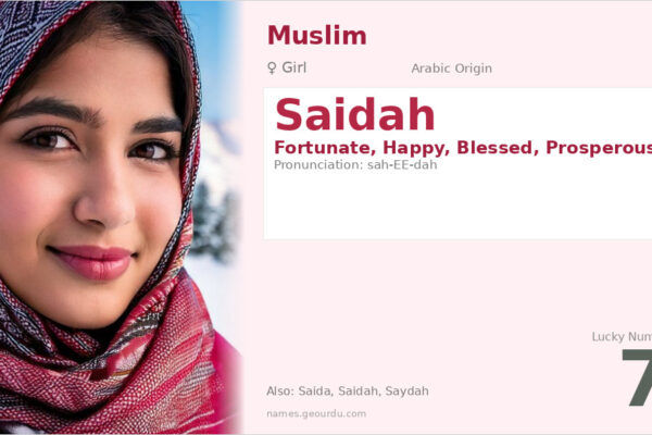 Saidah Name Meaning — Arabic Origin, Girl & Details (2025)