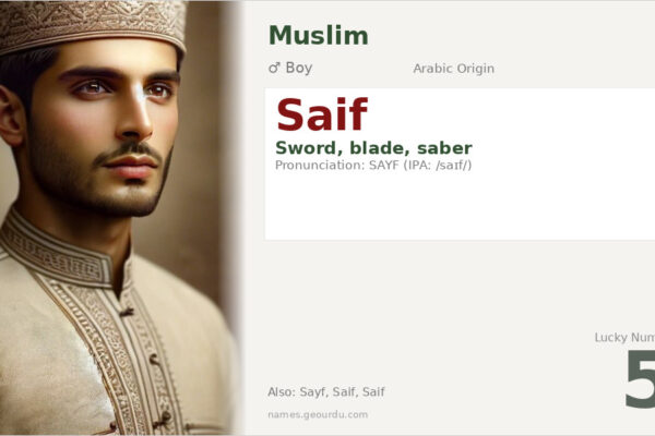 Saif Name Meaning — Arabic Origin, Boy Name & Details (2025)