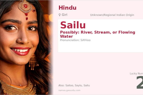 Sailu Name Meaning — Origin, Gender & Details (2025)