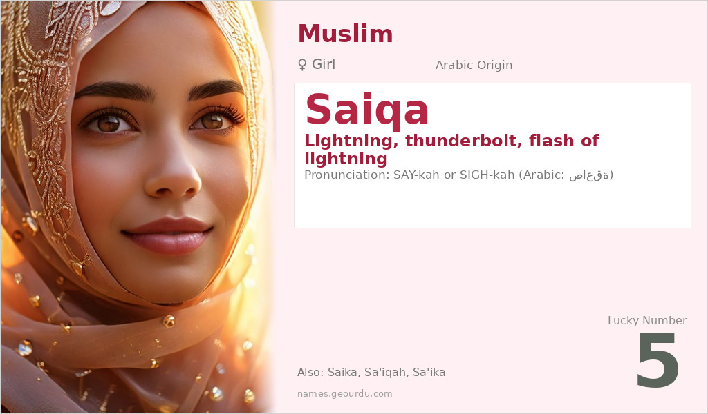 Saiqa Name Meaning and Details