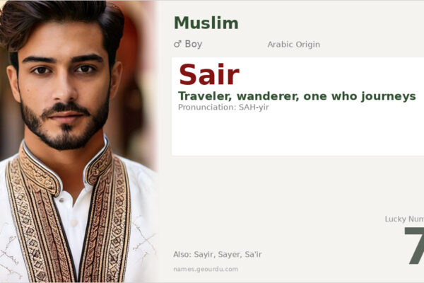 Sair Name Meaning — Arabic Origin, Boy Name & Details (2025)