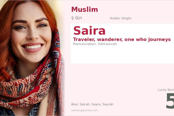 Saira Name Meaning — Arabic Origin, Girl Name & Details (2025)