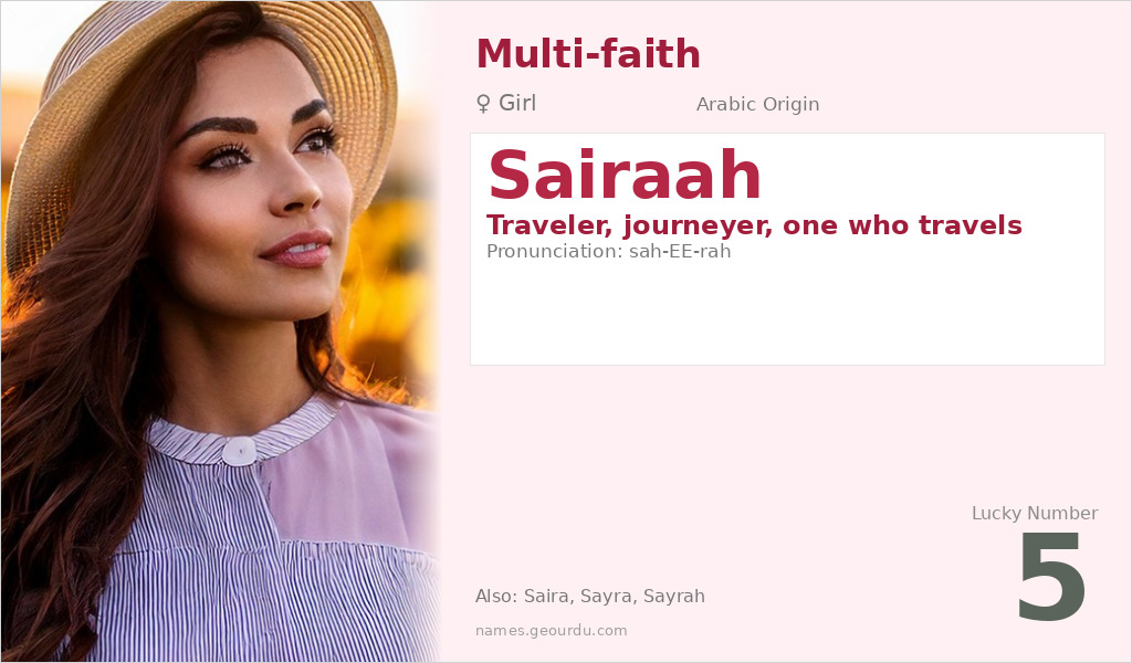Sairaah Name Meaning and Details