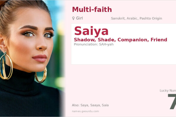 Saiya Name Meaning — Origin, Gender & Details (2025)