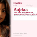 Sajdaa Name Meaning and Details