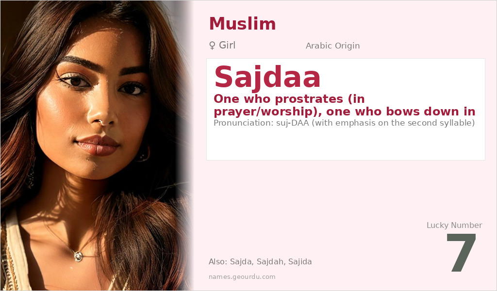 Sajdaa Name Meaning and Details