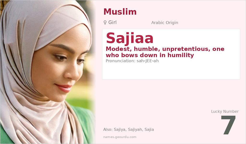 Sajiaa Name Meaning and Details