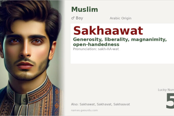 Sakhaawat Name Meaning — Arabic Origin, Boy Name & Details (2025)
