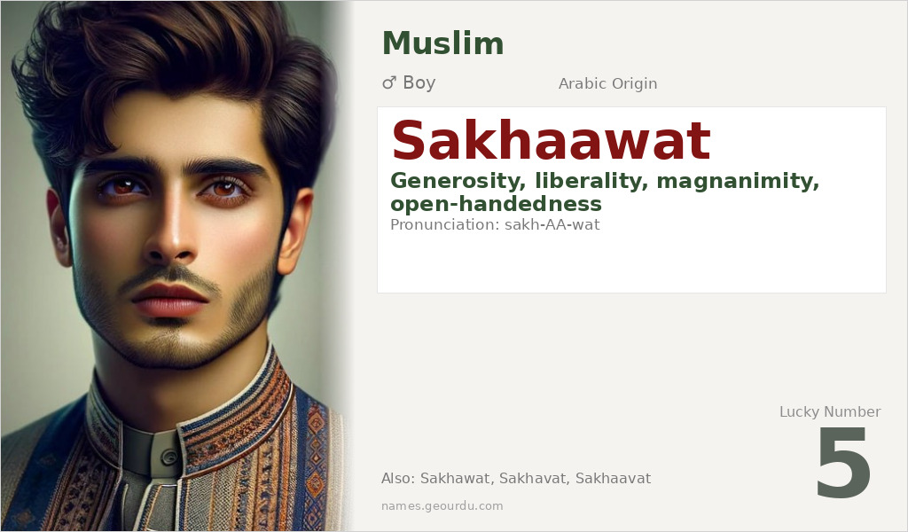 Sakhaawat Name Meaning and Details