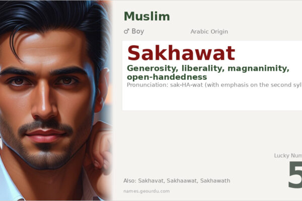Sakhawat Name Meaning — Arabic Origin, Boy Name & Details (2025)