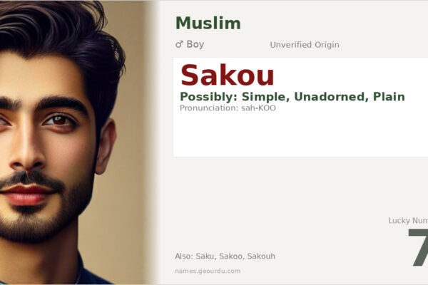 Sakou Name Meaning — Origin, Gender & Details (2025)