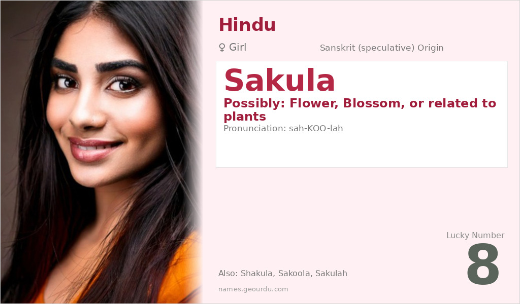 Sakula Name Meaning and Details