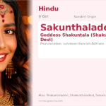 Sakunthaladevi Name Meaning and Details