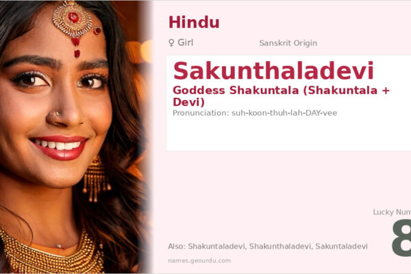 Sakunthaladevi Meaning — Sanskrit Origin, Girl Name & Details (2025)