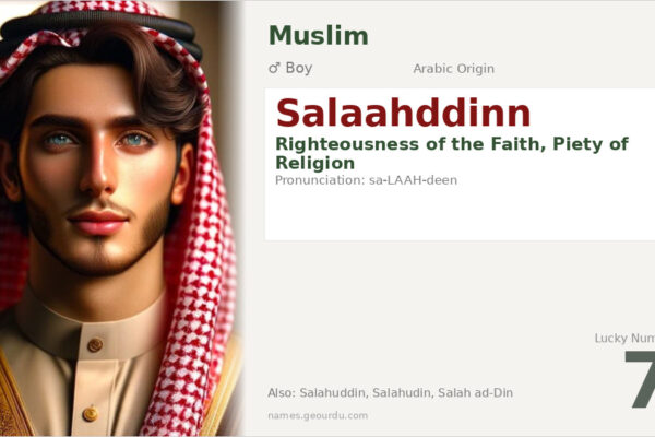 Salaahddinn Name Meaning — Arabic Origin, Boy Name & Details (2025)