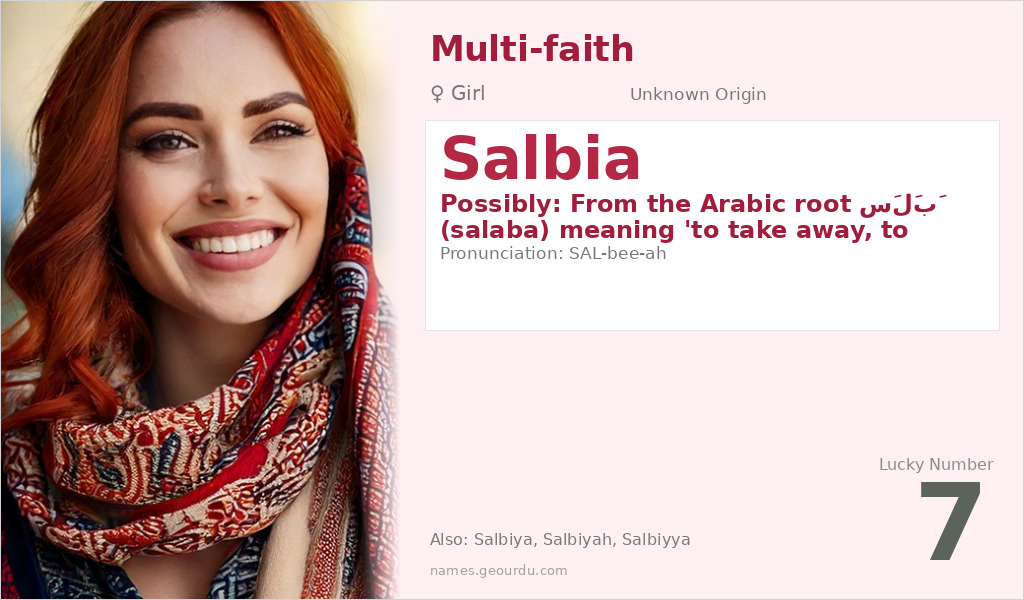 Salbia Name Meaning and Details
