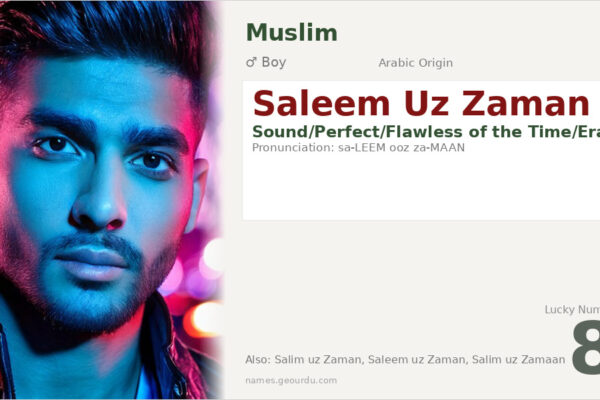 Saleem Uz Zaman Meaning — Arabic Origin, Boy Name & Details (2025)