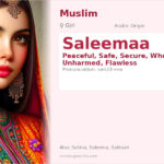 Saleemaa Name Meaning and Details