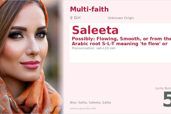 Saleeta Name Meaning — Origin, Gender & Details (2025)