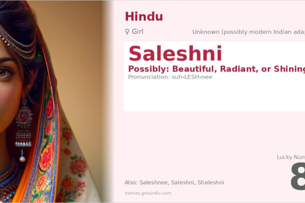 Saleshni Name Meaning — Origin, Gender & Details (2025)
