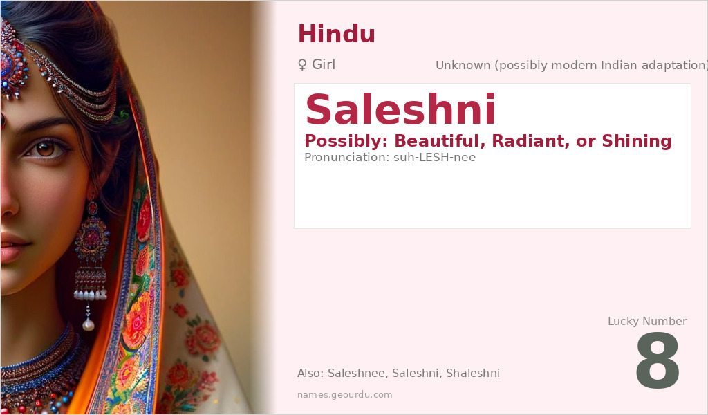 Saleshni Name Meaning and Details