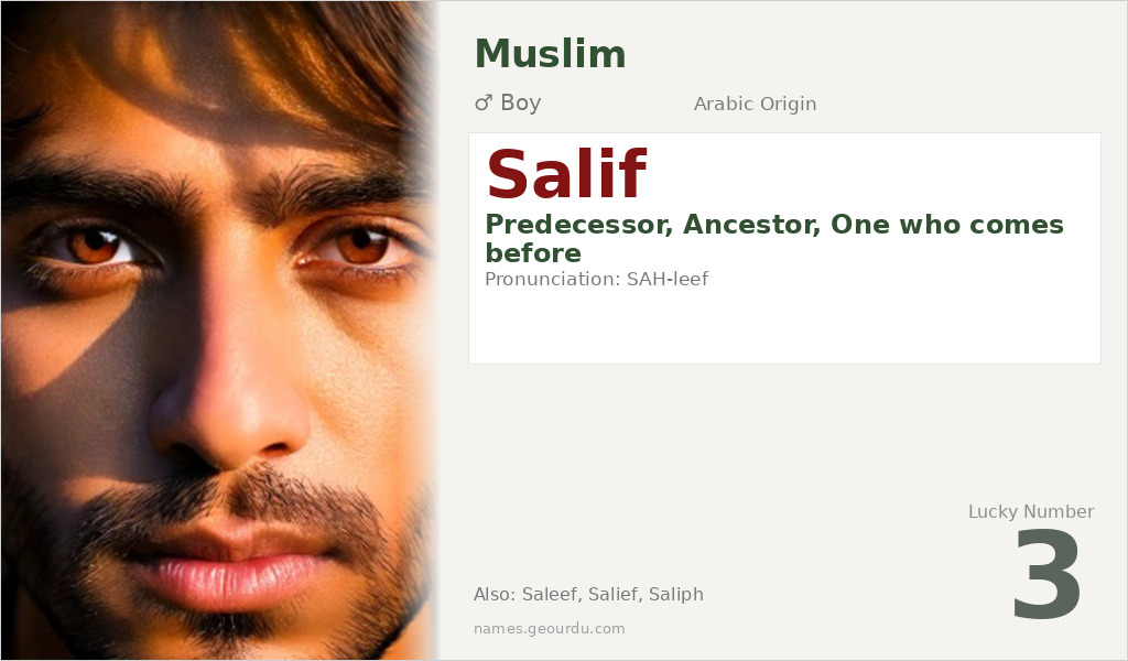 Salif Name Meaning and Details