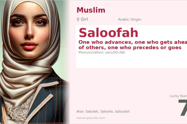 Saloofah Name Meaning — Arabic Origin, Girl Name & Details (2025)