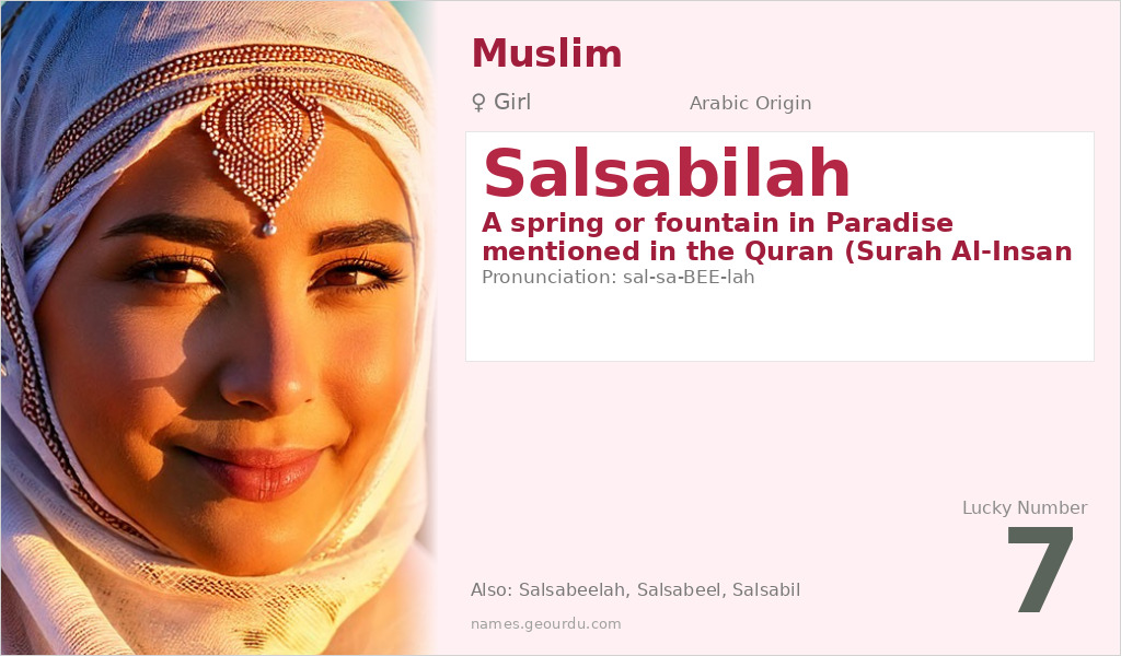 Salsabilah Name Meaning and Details