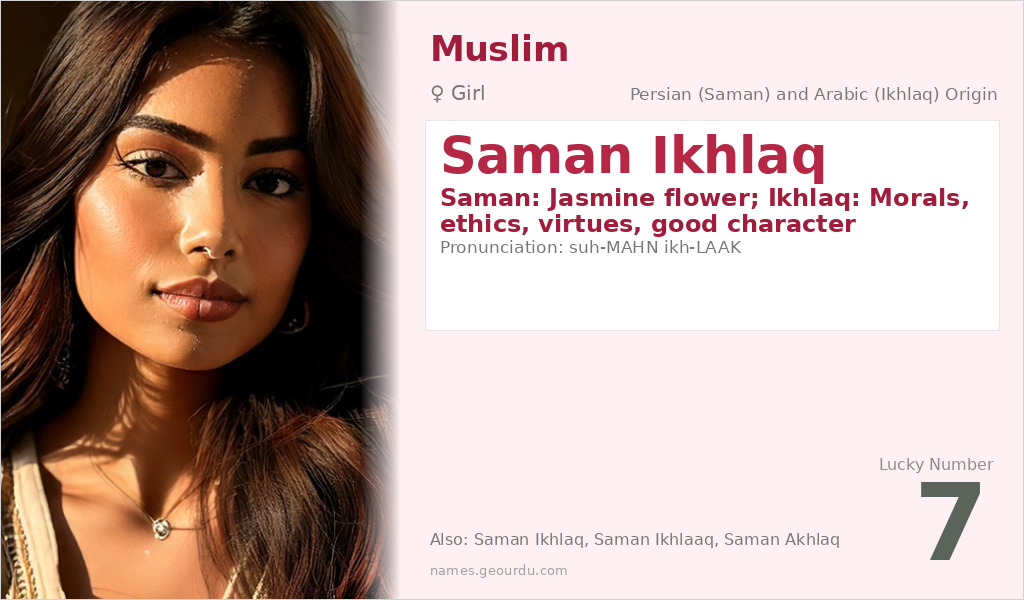Saman Ikhlaq Name Meaning and Details
