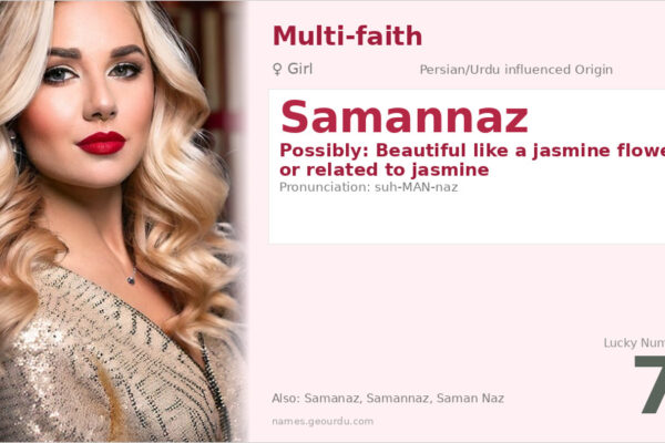 Samannaz Name Meaning — Origin, Gender & Details (2025)