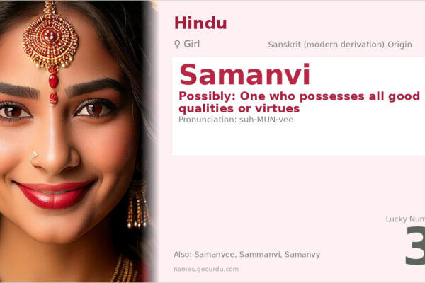 Samanvi Name Meaning — Origin, Gender & Details (2025)