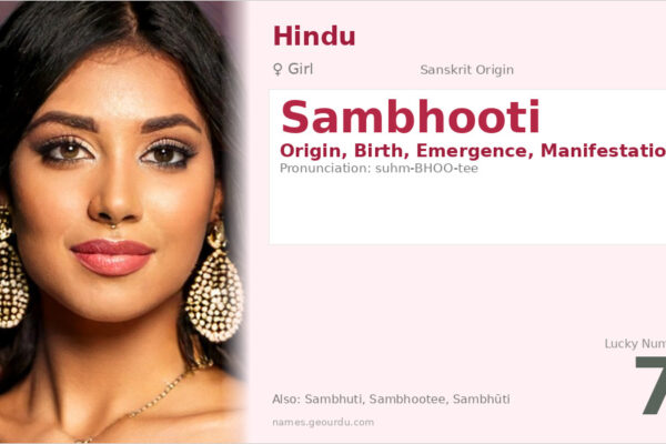 Sambhooti Name Meaning — Sanskrit Origin, Girl Name & Details (2025)