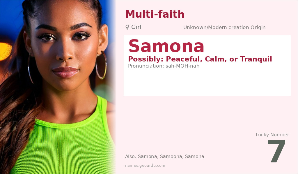 Samona Name Meaning and Details