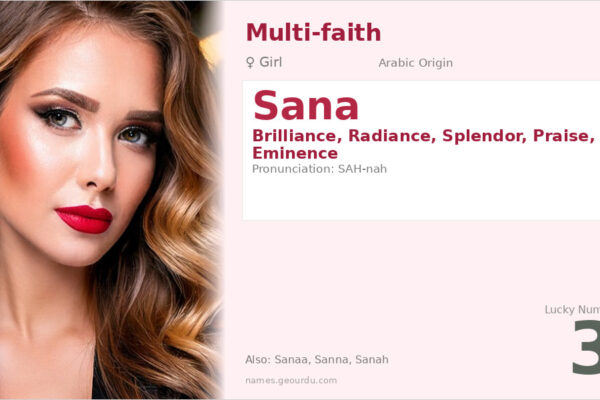Sana Name Meaning — Arabic Origin, Girl Name & Details (2025)