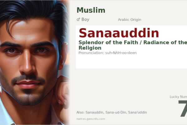 Sanaauddin Name Meaning — Arabic Origin, Boy Name & Details (2025)