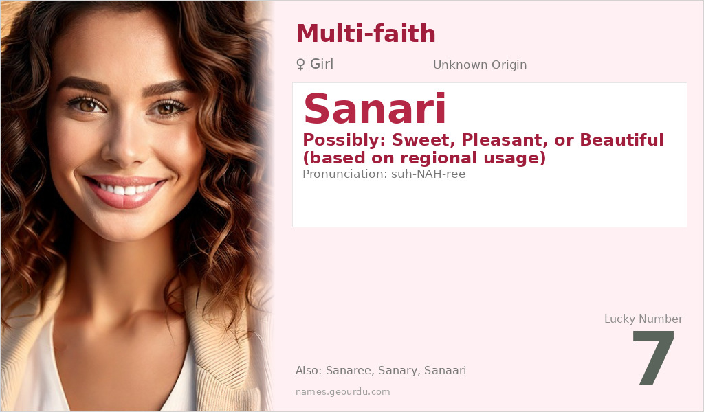 Sanari Name Meaning and Details