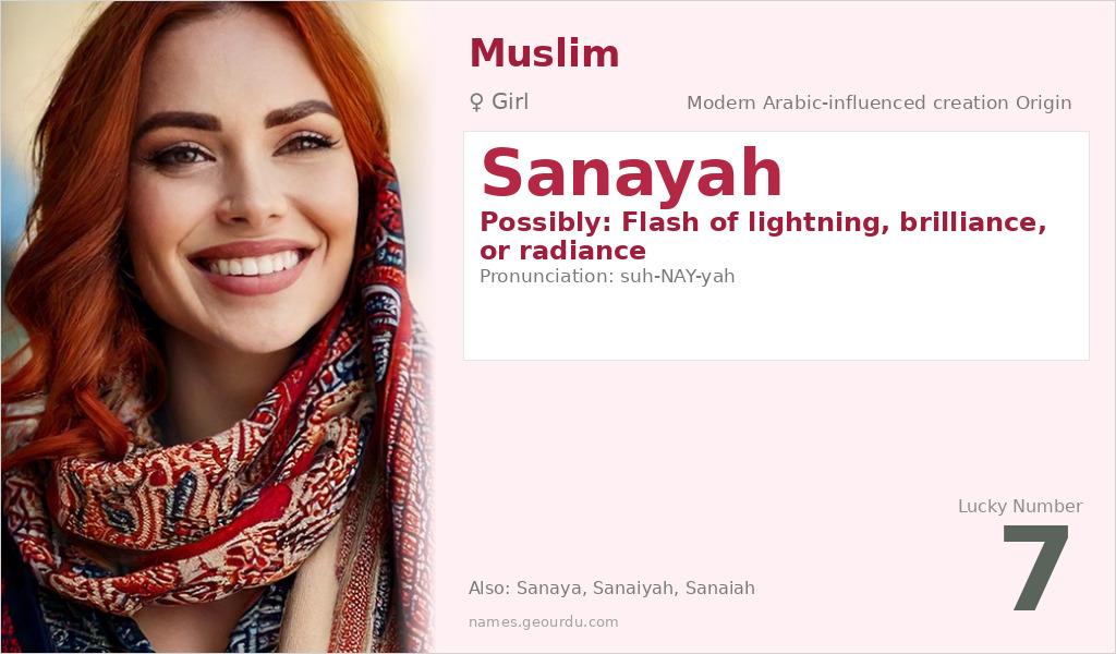 Sanayah Name Meaning and Details