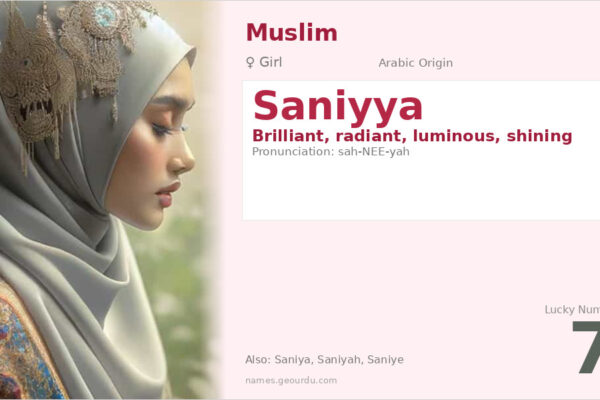 Saniyya Name Meaning — Arabic Origin, Girl Name & Cultural Significance (2025)