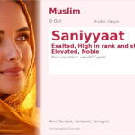 Saniyyaat Name Meaning and Details