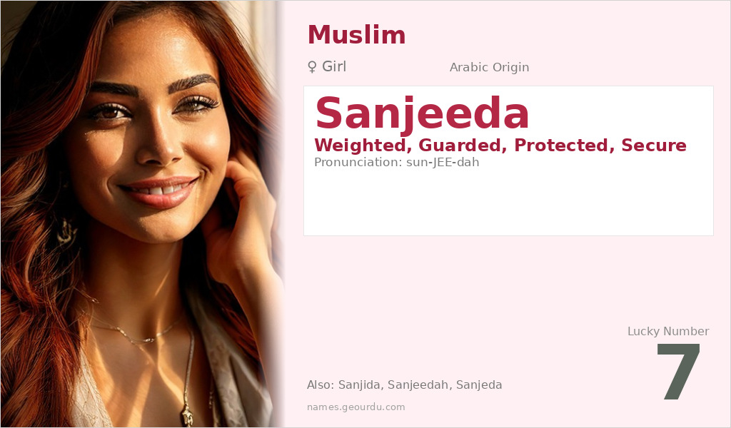 Sanjeeda Name Meaning and Details