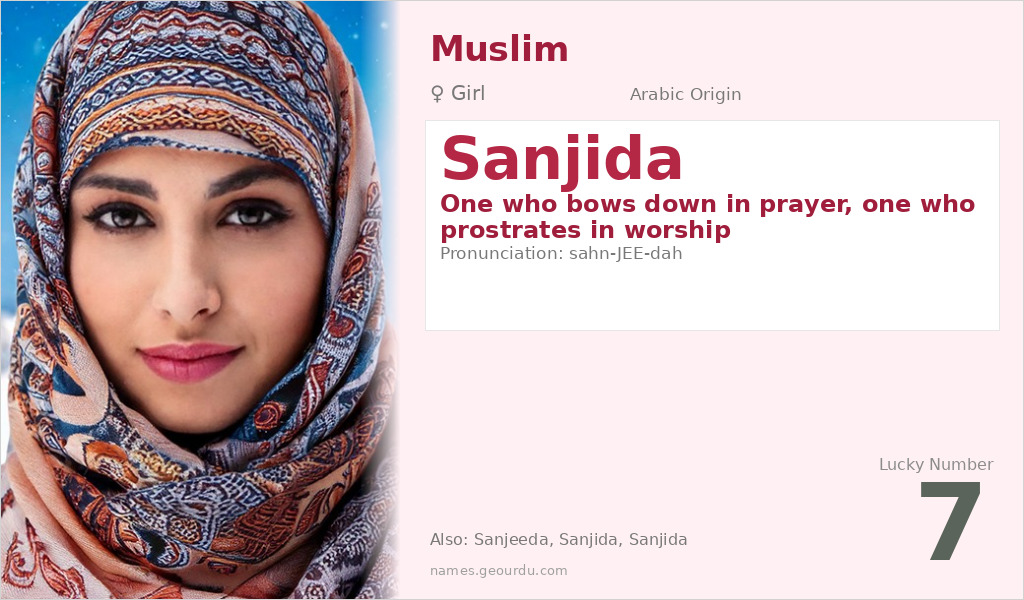 Sanjida Name Meaning and Details