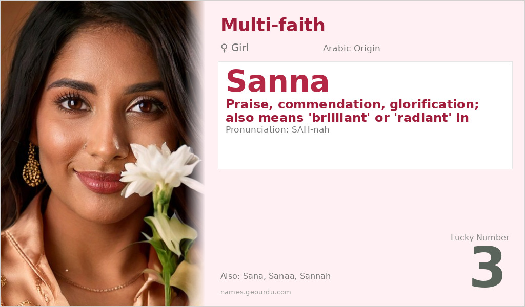 Sanna Name Meaning and Details