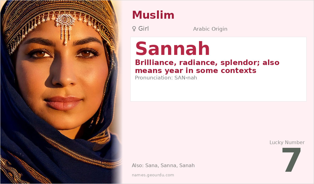 Sannah Name Meaning and Details