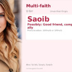 Saoib Name Meaning and Details