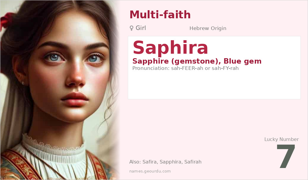 Saphira Name Meaning and Details