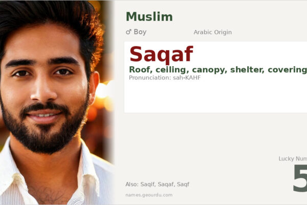 Saqaf Name Meaning — Arabic Origin, Boy Name & Details (2025)